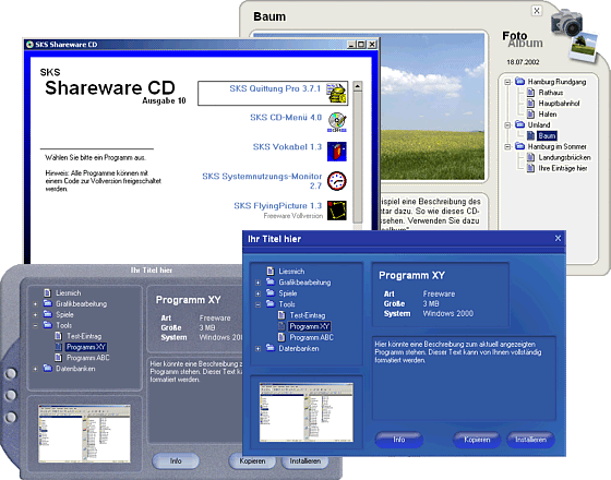 Screenshot vom Programm: Keseling CD-Menü